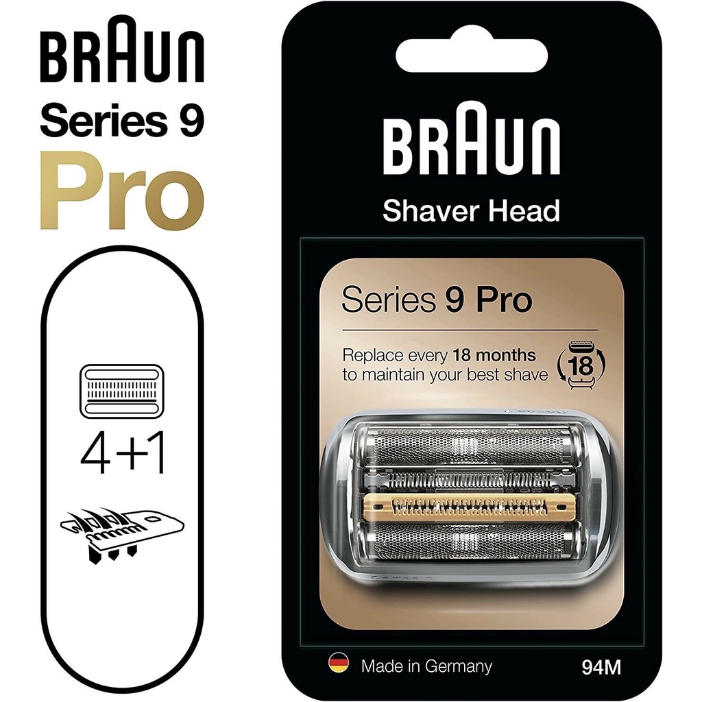 Đầu máy cạo râu thay thế Braun Series 9 Pro Cassette 94M Bạc