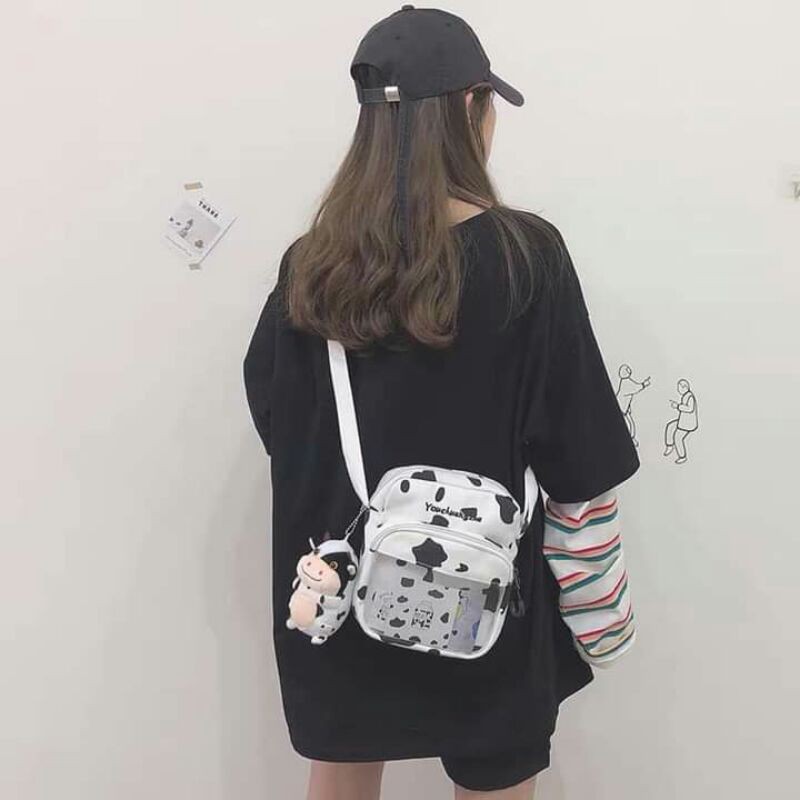 Túi chéo bò sữa trend