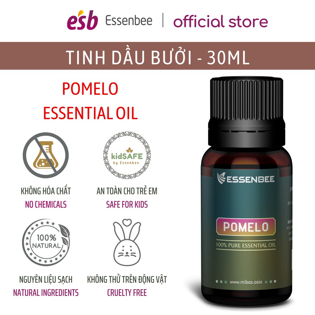 Tinh dầu Bưởi xanh (Pomelo) - Essenbee – 30ml