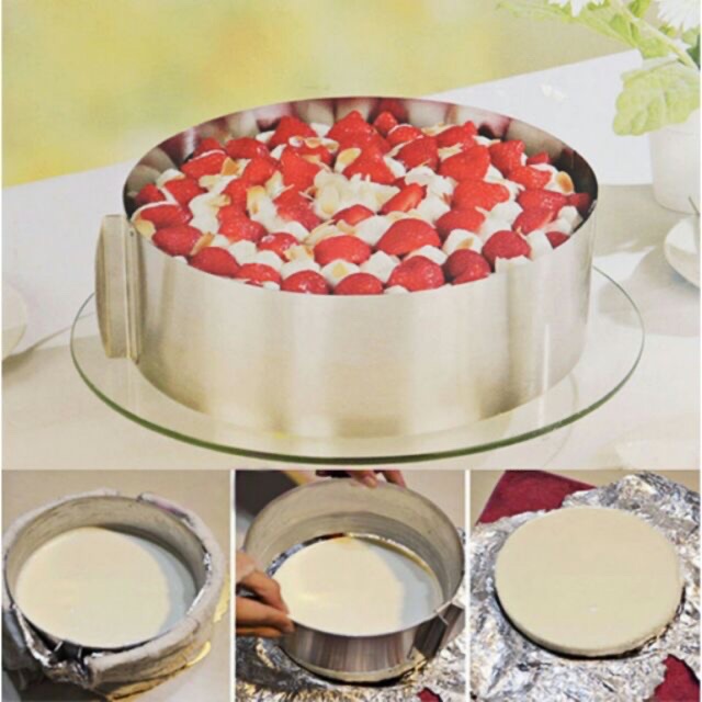 Khuôn Ring mousse tròn thay đổi kích cỡ