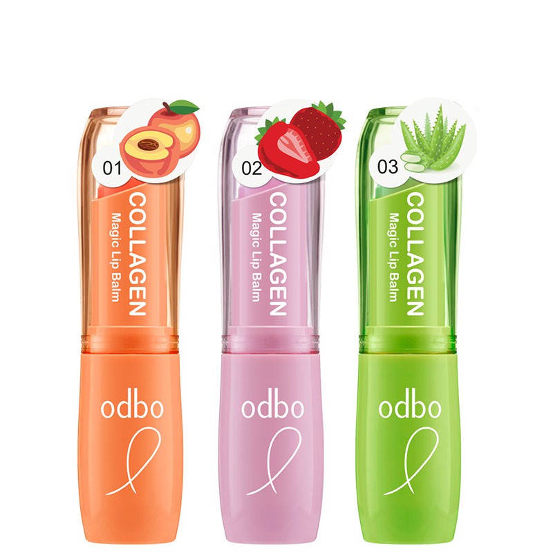 Son Dưỡng Odbo Collagen Magic Lip Balm OD521