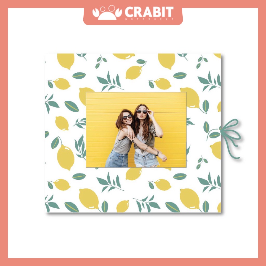 Memory Journal - Sổ dán ảnh Scrapbook ruột Dot &amp; Trơn Crabit - Lemon