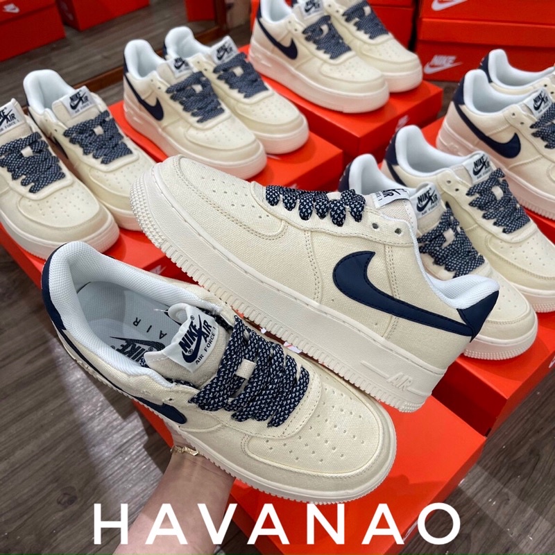 Giày Nike vàng nghệ móc xanh than 11 . Giày thể thao nam nữ sneaker kèm hôph