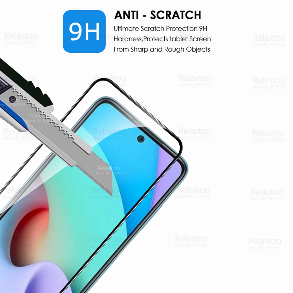 Set 2 kính cường lực 9D bảo vệ toàn màn hình cho Xiaomi Redmi 10 Redmi10 Redme Readmi 10