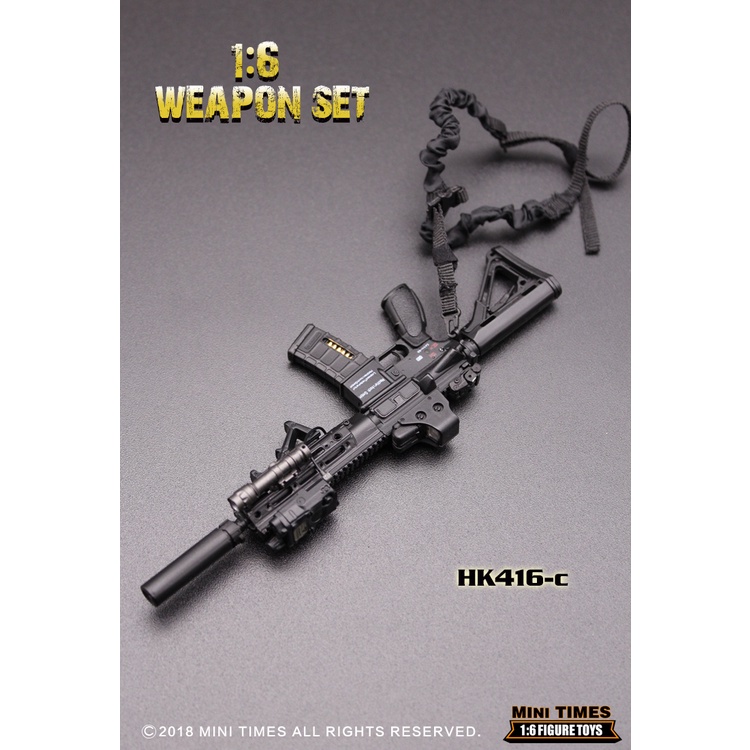 Mô hình Weapon Set HK416 tỉ lệ 1/6  - Hãng Mini Time Toys