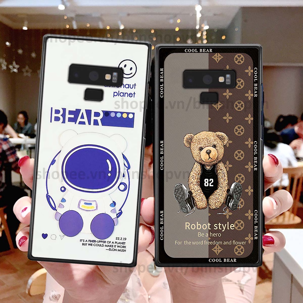 Ốp Samsung Note 9 hình gấu bear brick đẹp độc lạ, thời trang, cá tính