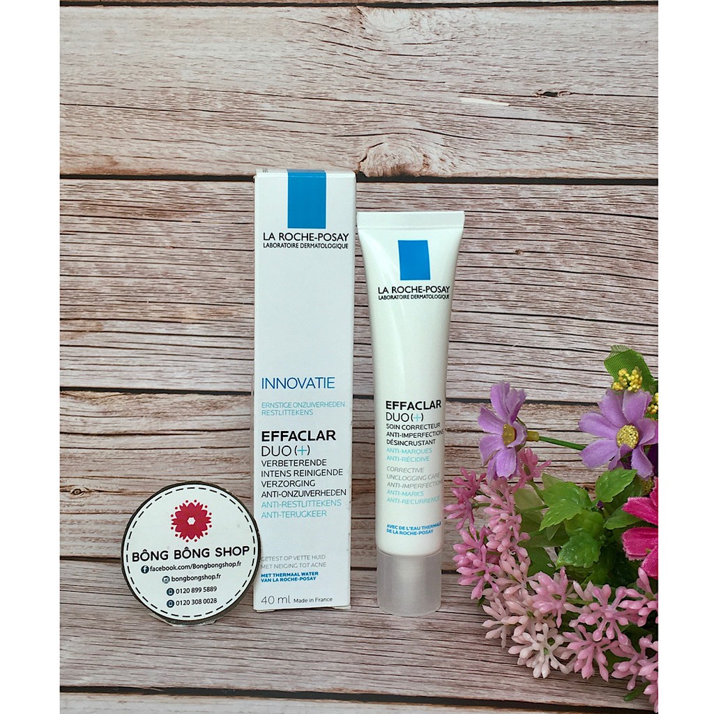 (Chuẩn Pháp) Kem dưỡng giảm mụn ngừa thâm La Roche-Posay Effaclar Duo+