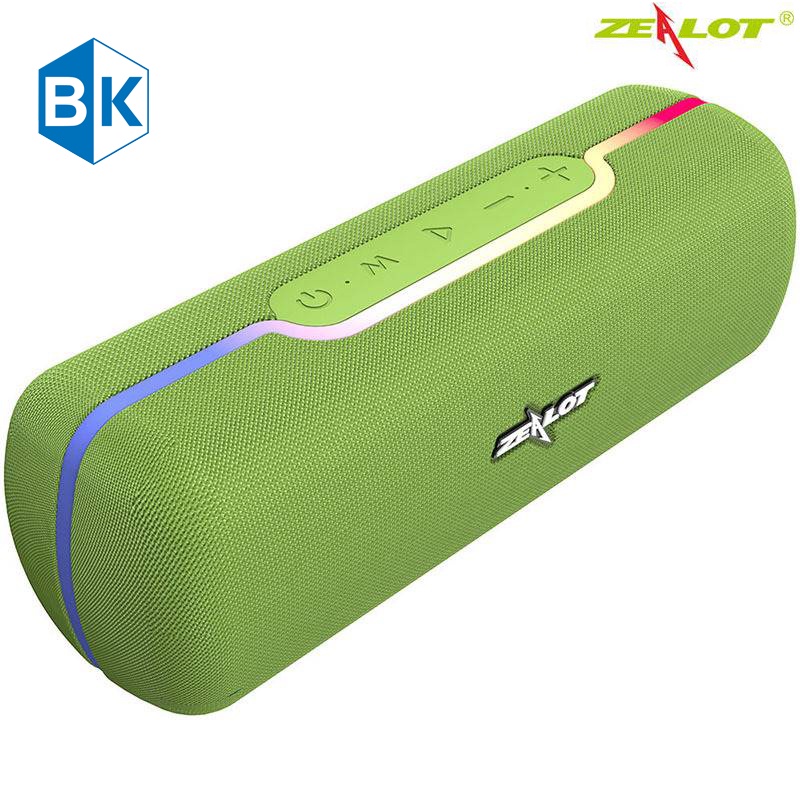 Loa Zealot S55 TWS Bluetooth 5.0, Âm Thanh Ấn Tượng 10W Với Đèn Màu Sắc Hỗn Hợp Âm Thanh Âm Chân Thực, Chính hãng