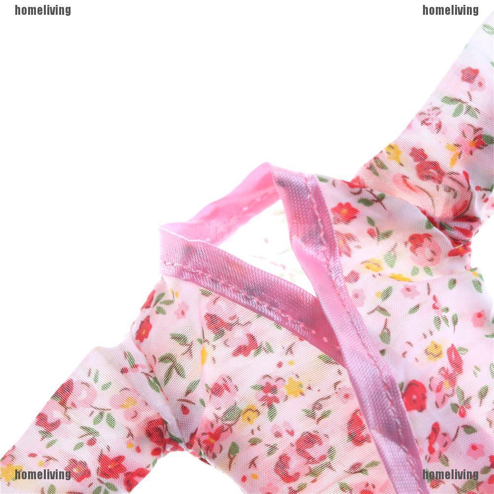 Bộ Đồ Ngủ In Hoa Thủ Công Xinh Xắn Cho Búp Bê Barbie