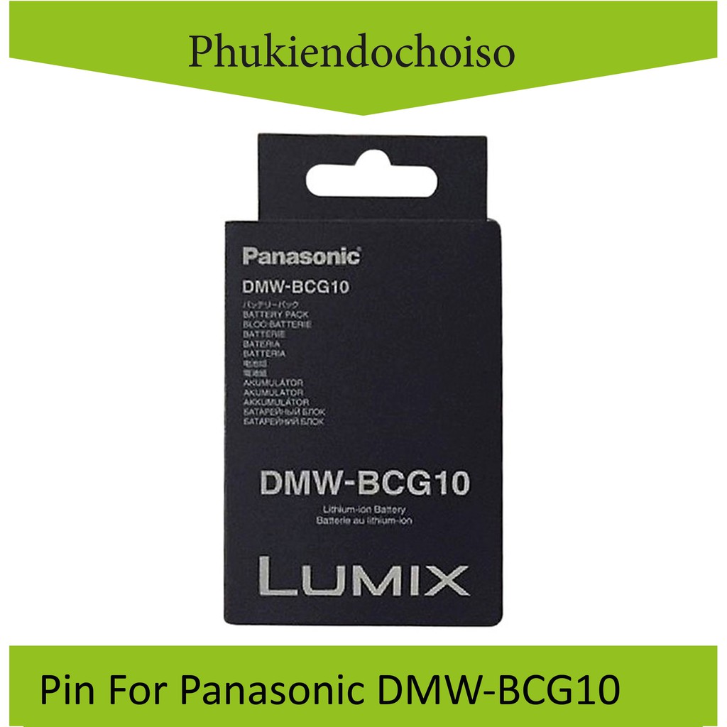 Pin thay thế pin máy ảnh Panasonic DMW-BCG10