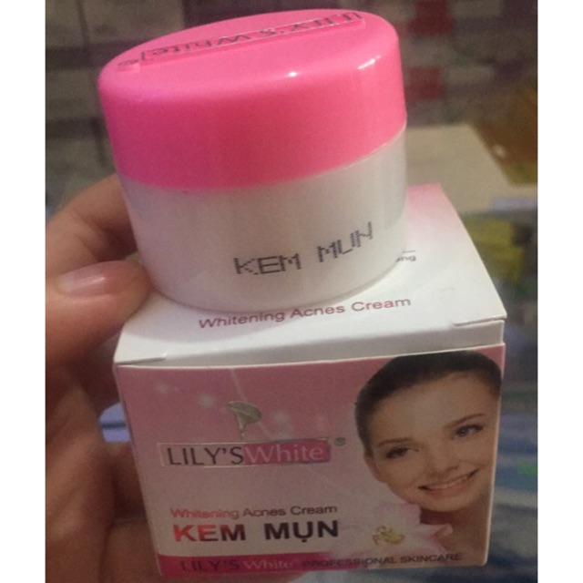 Kem Mụn Lily White 16g Gía Bao Bì 65k