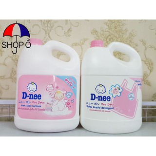 Combo 1 can nước giặt Dnee 3000ml và 1 can xả Dnee 3000ml