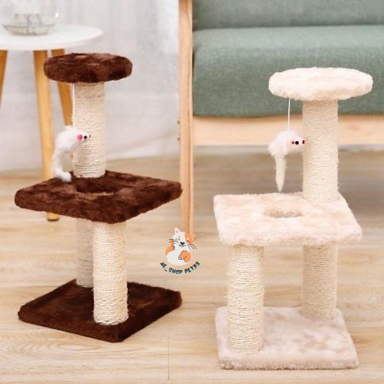 Trụ cào móng 3 tầng cho mèo - Cat Tree, nhà cây cào móng đồ chơi cho mèo