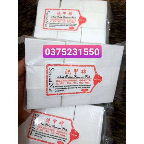 Giấy lau gel nail cứng gói 1000 miếng