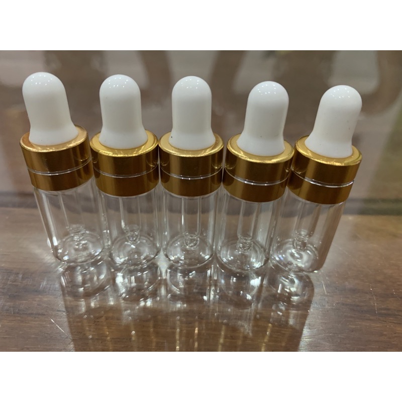 100 chai thuỷ tinh trong nút bóp nhỏ giọt loại 10ml