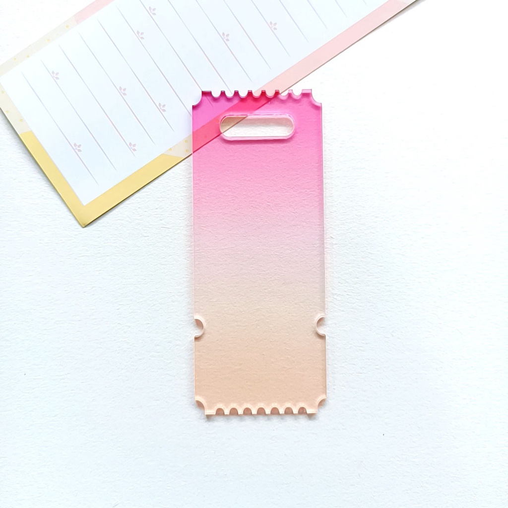 Miếng Dán Acrylic Màu Gradient Dùng Trang Trí Thẻ   /diy Gradient móc khoá acrylic