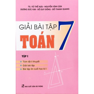 Sách HA - Giải bài tập Toán 7 Tập 1 (B55)