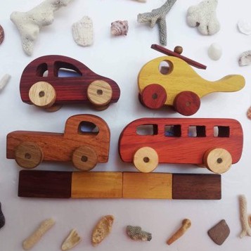Ô to tải đồ chơi bằng gỗ cho bé siêu đáng yêu