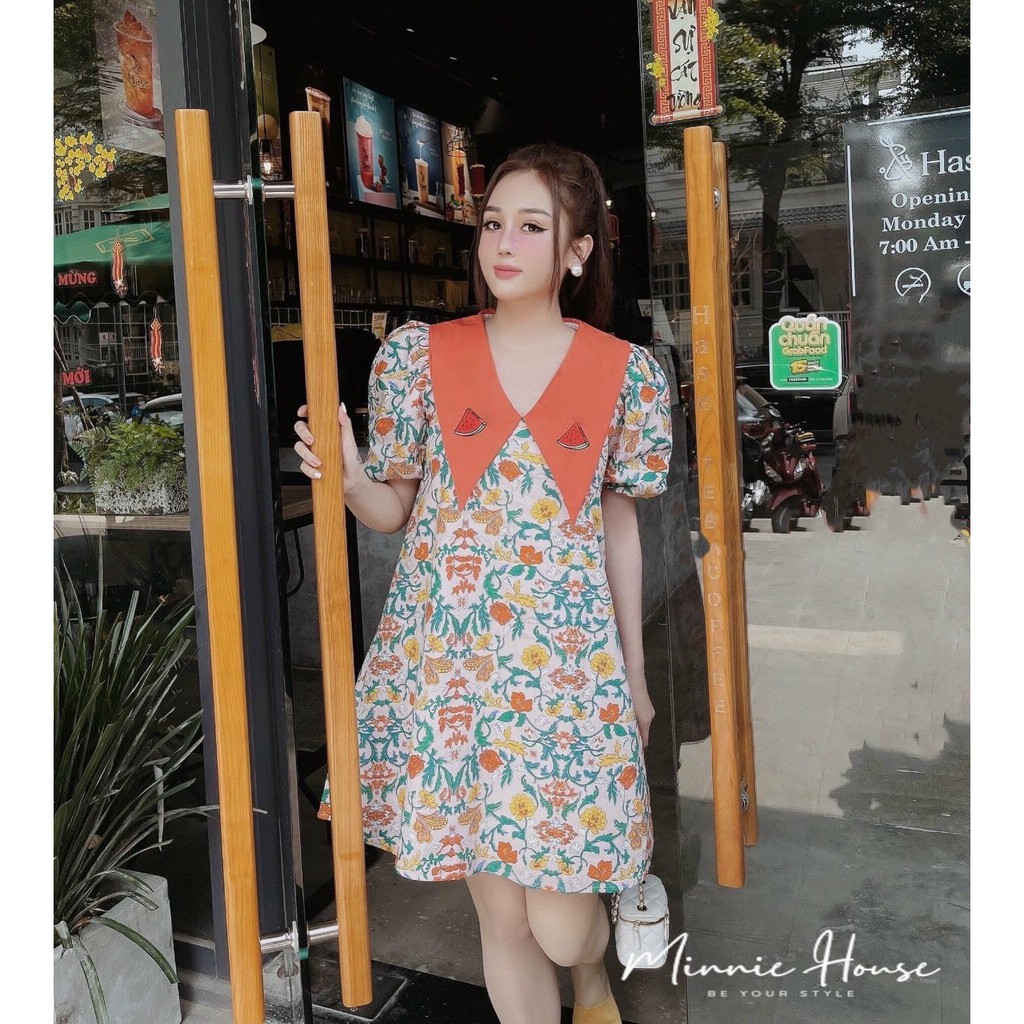 Đầm Hoa Nhí Phối Cổ Thêu Cực Hot | BigBuy360 - bigbuy360.vn