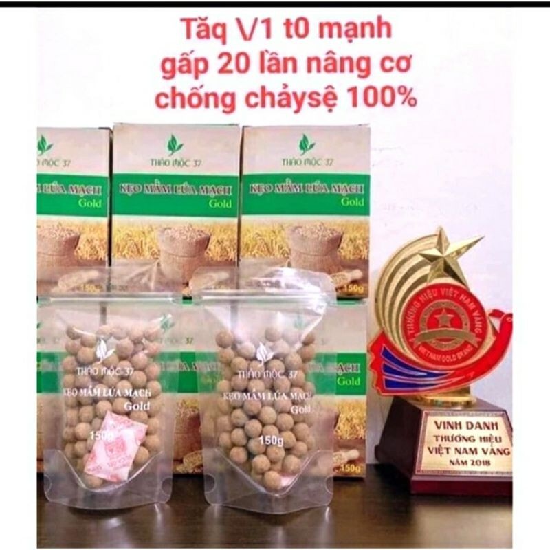 (CHÍNH HÃNG)- Kẹo mầm lúa mạch gold thảo mộc 37