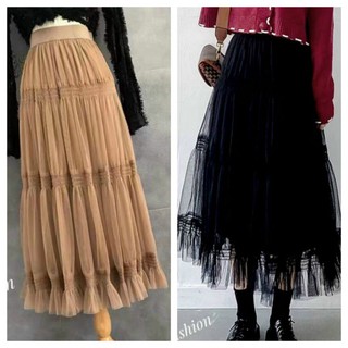 [Mã FASHIONGREEN94 giảm 10% tối đa 30K đơn 99K] Chân váy voan nhún hàng QCL1