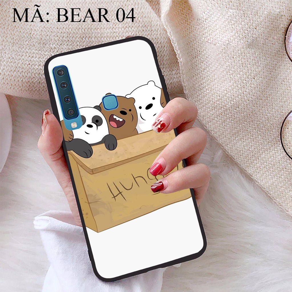 Ốp lưng Samsung A9 2018 viền dẻo TPU BST Gia Đình Nhà Gấu