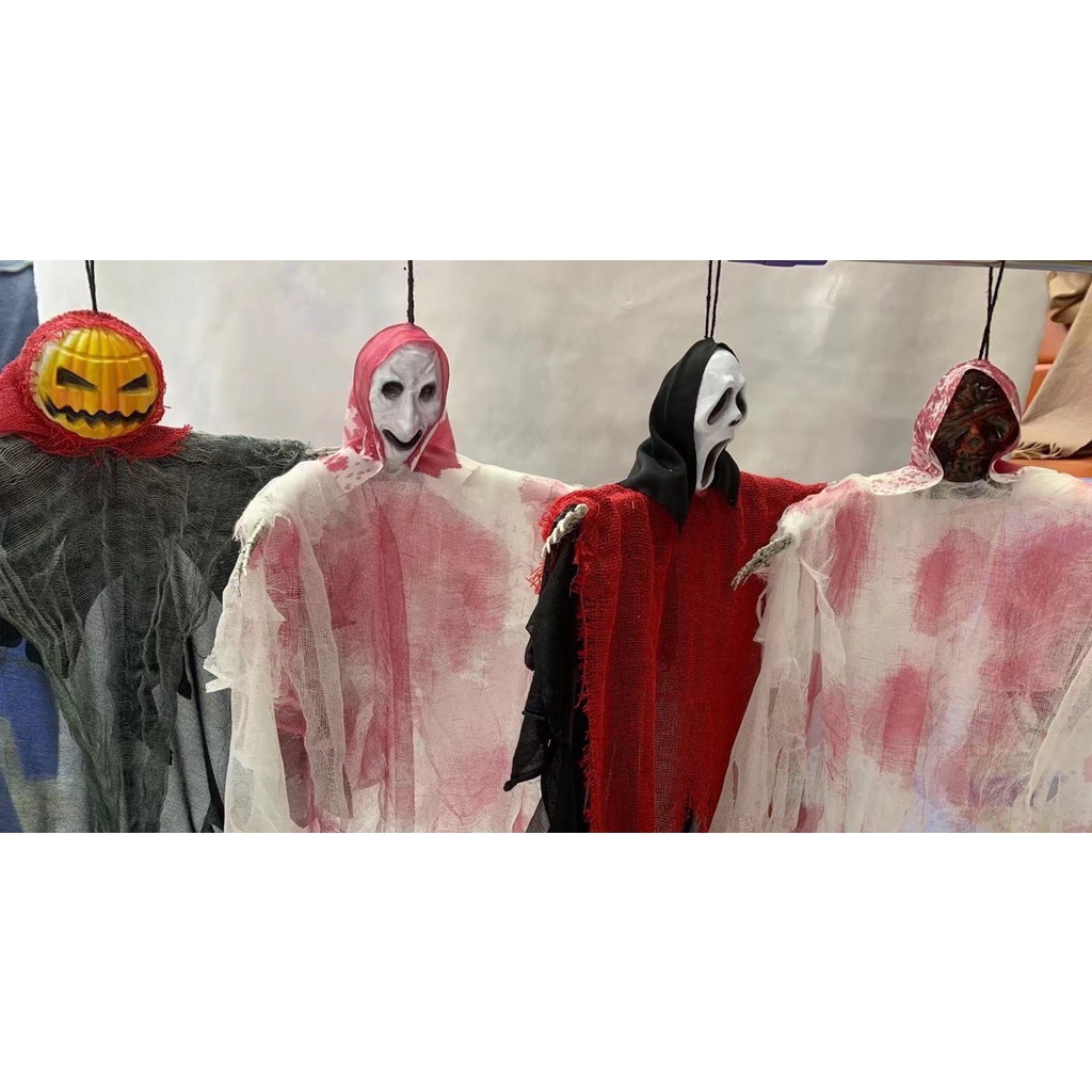 Mô Hình Ma Trang Trí Halloween Dang Tay Bằng Vải