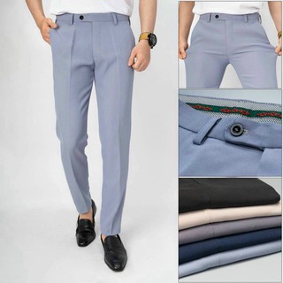 Quần âu nam, quần baggy đen co dãn ôm ống côn vải chống nhăn cao cấp không bai, xù QA01