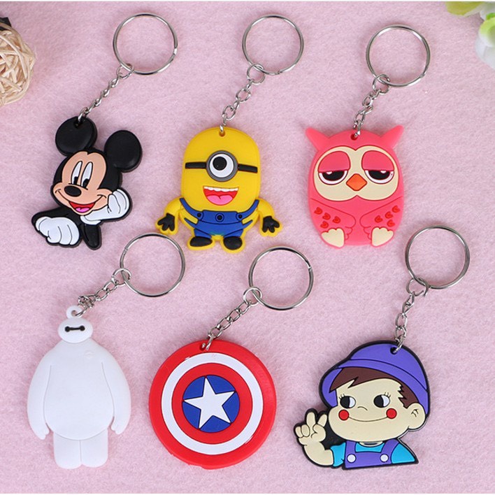 [ QUÀ TẶNG ] Móc Khóa Silicon Hapi Toys - Hoạt Hình Nhiều Mẫu