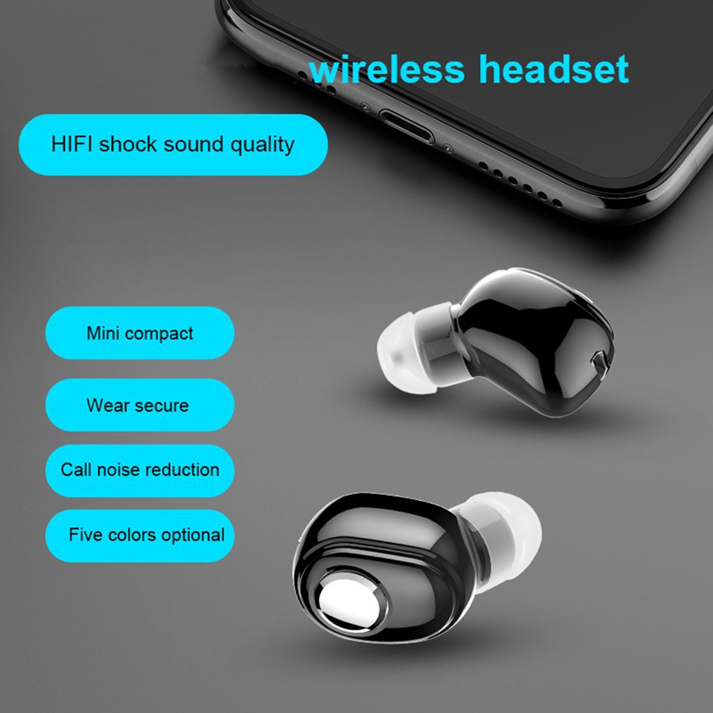 Tai nghe in-ear không dây mini L16, kết nối Bluetooth qua micro cầm tay