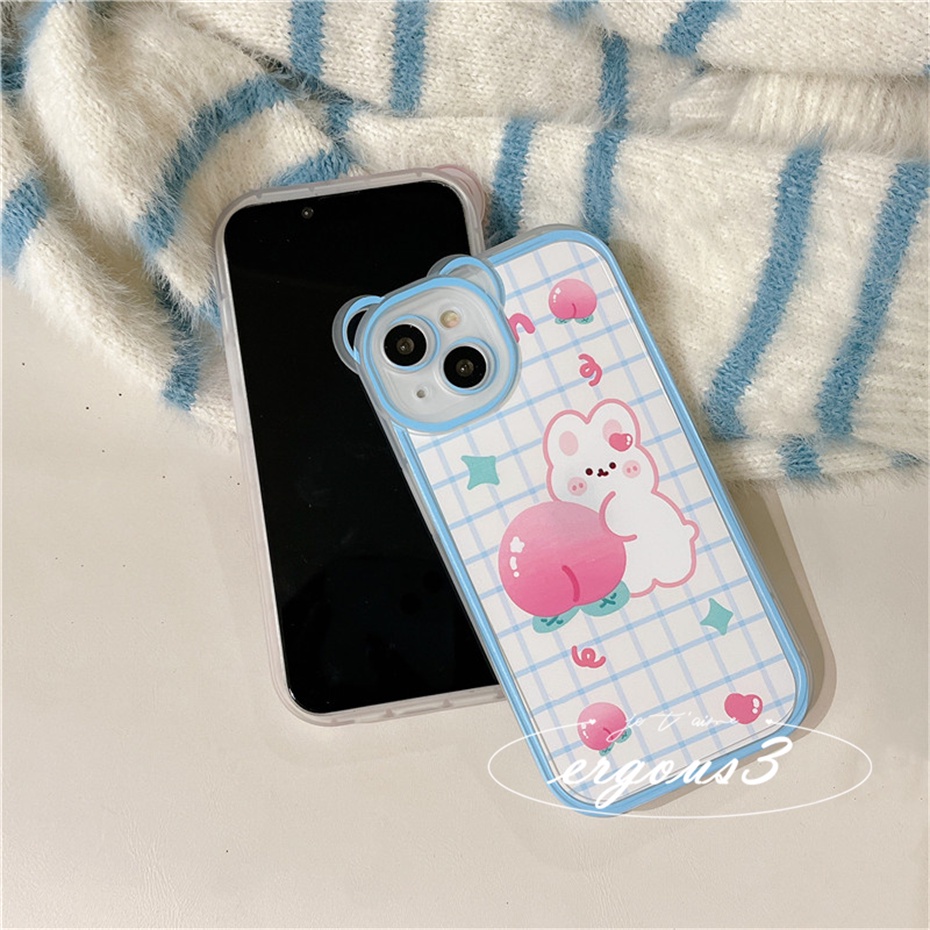 Ốp Điện Thoại Mềm Họa Tiết Bánh Kem / Thỏ / Gấu Cho iPhone 14 13 12 11 Pro Max SE2020 X XR Xs Max 7 8 6 6s Plus