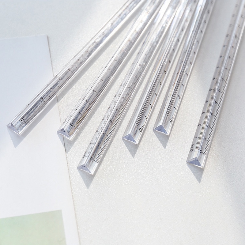 Thước đo trong suốt khối tam giác đơn giản cho văn phòng trường học