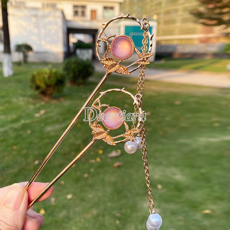 Trâm cài tóc tua rua đơn giản phong cách Trung Hoa thời trang