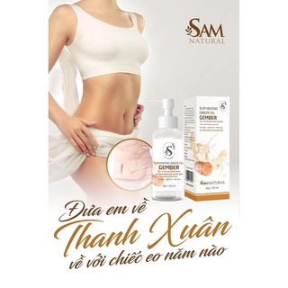 GEL TAN MỠ BỤNG GỪNG GEMBER SAM NATURAL (TẶNG KÈM 1 GEN ĐỊNH HÌNH BỤNG CAO CẤP 150K)