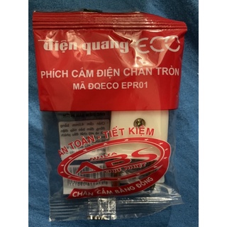 Phích cắm điện chân tròn điện quang- đqeco epr01