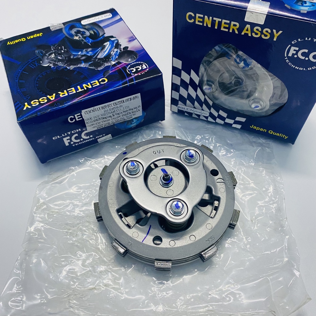 Bộ Nồi Chống Trượt Cho Xe Exciter 155 150 VVA R15 v3 R15 v2 Fzi TFX chính hãng FCC - Cụm Ly Hợp Slipper Clutch Như Hình