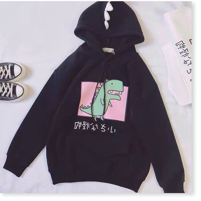 ÁO HOODIES CÓ MŨ HOẠ TIẾT KHỦNG LONG SIÊU XINH CHO CÁC BẠN TRẺ KOKO MI STORE