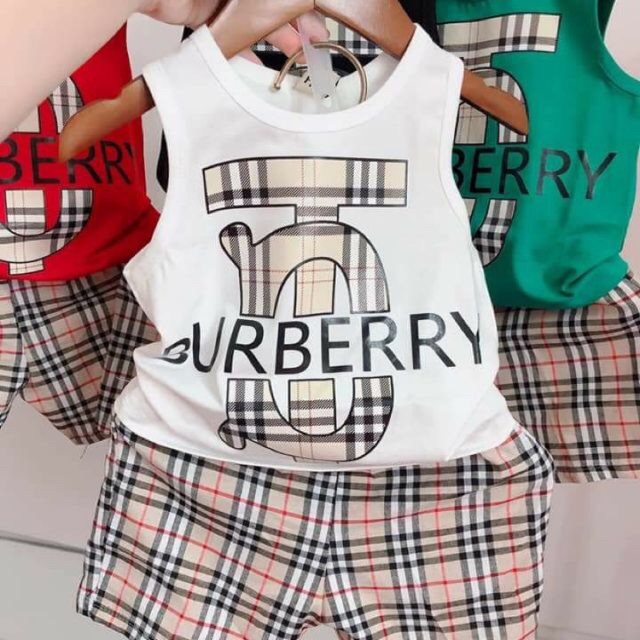 Bộ đồ burberry cho bé