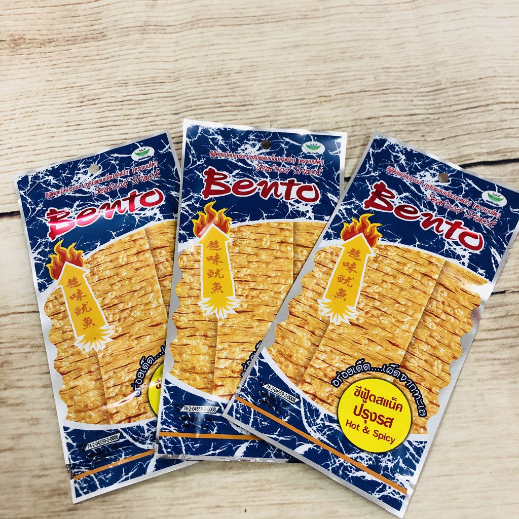 Dây 13 Gói Snack Mực Tẩm Vị Cay Bento 6gr - Màu Xanh | BigBuy360 - bigbuy360.vn