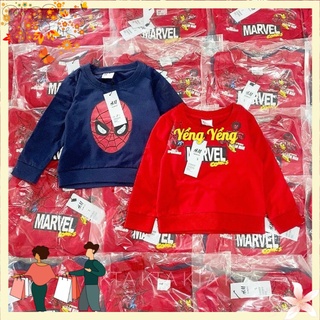 ABE70 - SET 2 ÁO BÉ TRAI DÀI THAN ĐỎ NGƯỜI NHỆN MARVEL
