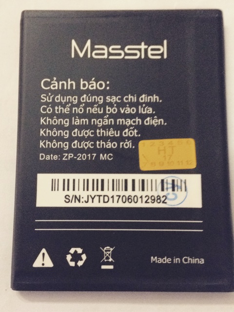 Pin masstel N470 chính hãng bảo hành 1 tháng 1 đổi 1