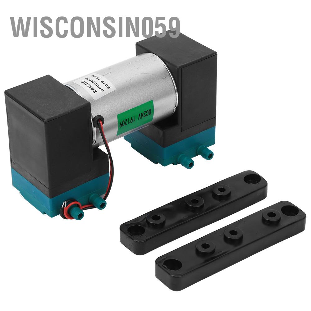 [Hàng Sẵn] Bơm chân không mini Lưu lượng lớn Độ ồn thấp -90 ~ 350kpa 24W 10 20L / phút DC12V DC24V AC220V 【Wisconsin059】