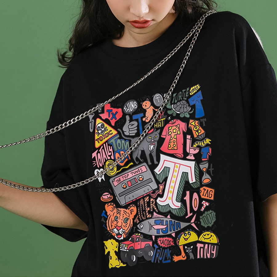 Áo thun unisex - Áo phông tay lỡ, form rộng, dáng unisex, họa tiết độc đáo TYPO shop | BigBuy360 - bigbuy360.vn