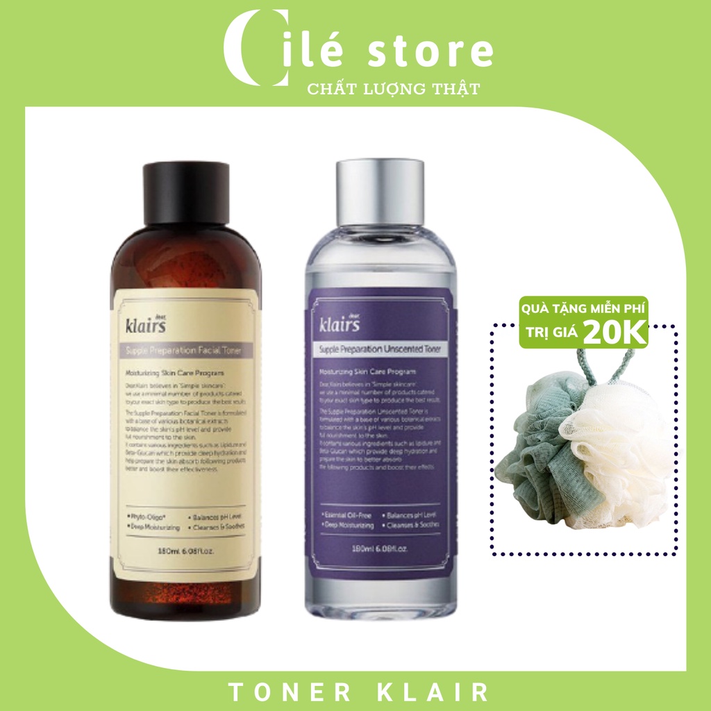 TONER KLAIR'S CÓ MÙI- KHÔNG MÙI