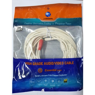 Dây loa kết nối âm thanh Chosearl 1 đầu AUX 3.5mm ra 2 đầu sen RCA chống nhiễu siêu bền - 10 mét
