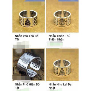 nhẫn nam nữ hot- nhẫn bản mệnh bạc cao cấp
