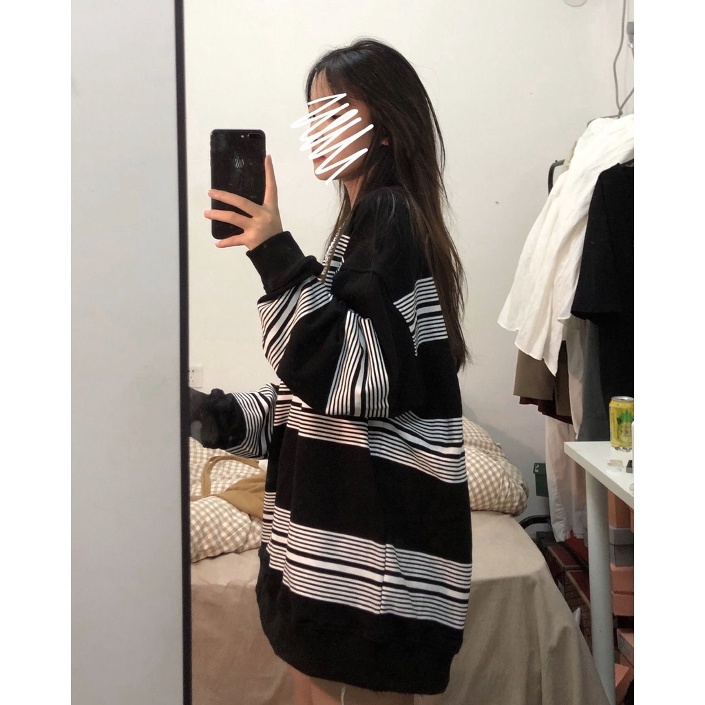 Mới Áo Thun Tay Ngắn Cổ Tròn Họa Tiết Kẻ Sọc Phong Cách Hàn Quốc Thời Trang Cho Nữ 2021 | BigBuy360 - bigbuy360.vn