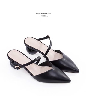 [ SIZE 34-43 ] Mules gót tròn