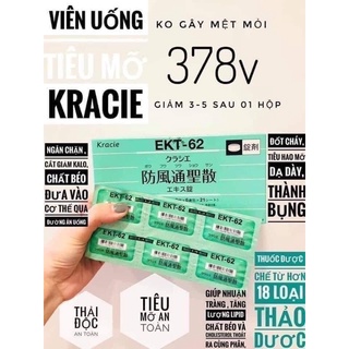 Set 42 Gói Viên Uống Giảm Cân Tiêu Mỡ Kracie Ekt-62 [Hộp Tách Lẻ]