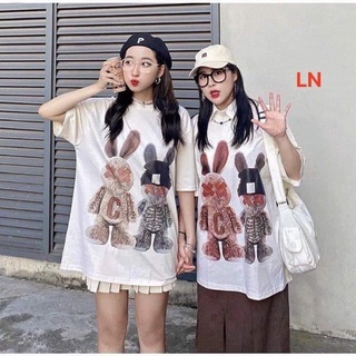 Áo phông 2 thỏ mắt X chữ C TH6